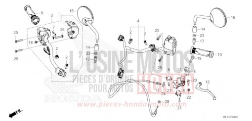 SCHALTERGRIFF/HEBEL/KABEL/SPIEGEL (CMX1100A/A2) CMX1100AR de 2024
